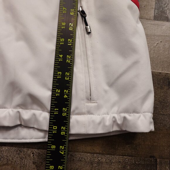 Obermeyer ski snow jacket women's 12 white triple striped Thermore insulation - Picture 9 of 16